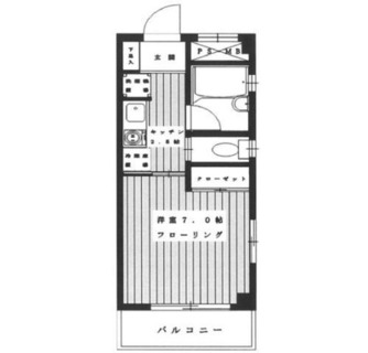 東京都北区岩淵町 賃貸マンション 1K